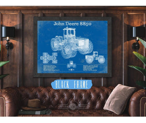 Cutler West 1982 John Deere 8850 4wd Tractor Vintage Blueprint Auto Print