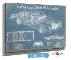 Cutler West 1984 Cadillac Eldorado Vintage Blueprint Auto Print