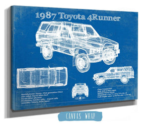 Cutler West 1987 Toyota 4runner Vintage Blueprint Auto Print