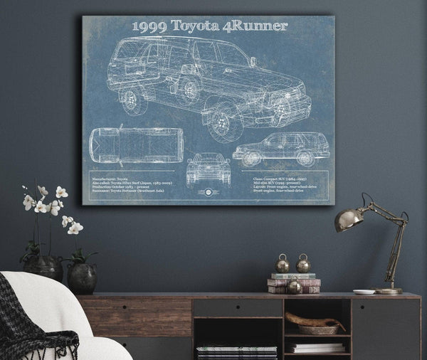 Cutler West 1999 Toyota 4runner Vintage Blueprint Auto Print