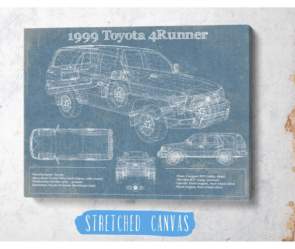 Cutler West 1999 Toyota 4runner Vintage Blueprint Auto Print