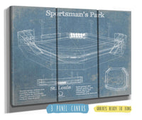 Cutler West Sportsman's Park / Busch Stadium Vintage Baseball Print