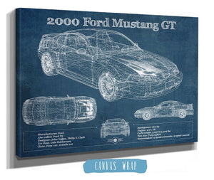 Cutler West 2000 Ford Mustang GT Original Blueprint Art