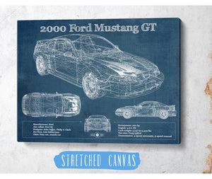 Cutler West 2000 Ford Mustang GT Original Blueprint Art