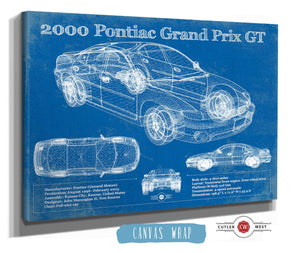 Cutler West 2000 Pontiac Grand Prix GT Vintage Blueprint Auto Print