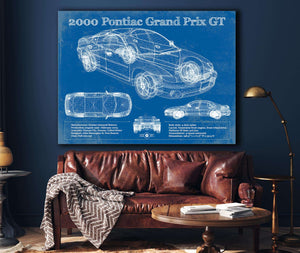 Cutler West 2000 Pontiac Grand Prix GT Vintage Blueprint Auto Print