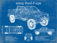 Cutler West 2005 Ford F-150 Vintage Blueprint Auto Print