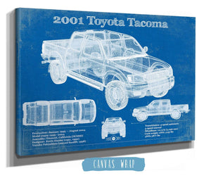 Cutler West 2001 Toyota Tacoma Double Cab Limited Vintage Blueprint Auto Print