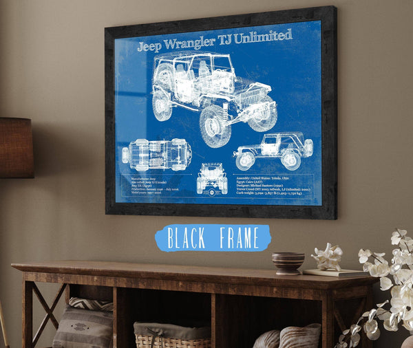 20" x 16" / Black Frame Cutler West 2004-2006 Jeep TJ Wrangler Unlimited