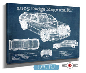 Cutler West 2005 Dodge Magnum RT Vintage Blueprint Auto Print