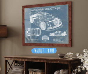 Cutler West 2005 Noble M12 GTO-3R Vintage Blueprint Auto Print