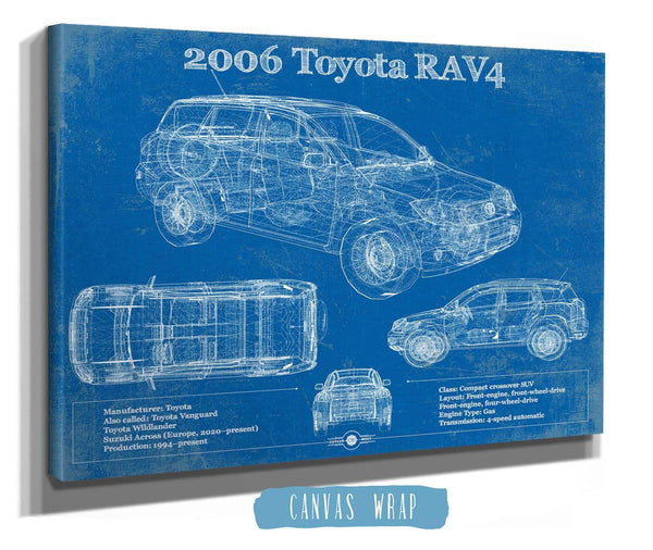 Cutler West 2006 Toyota Rav4 Vintage Blueprint Auto Print