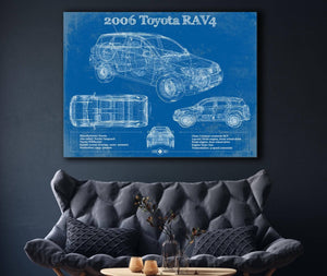 Cutler West 2006 Toyota Rav4 Vintage Blueprint Auto Print