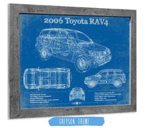 Cutler West 2006 Toyota Rav4 Vintage Blueprint Auto Print