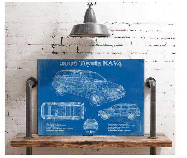Cutler West 2006 Toyota Rav4 Vintage Blueprint Auto Print