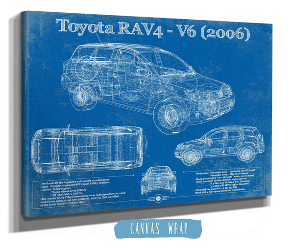 Cutler West 2006 Toyota RAV4 Vintage Blueprint Auto Print