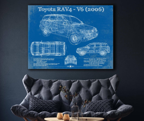 Cutler West 2006 Toyota RAV4 Vintage Blueprint Auto Print