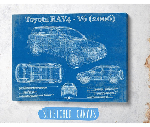 Cutler West 2006 Toyota RAV4 Vintage Blueprint Auto Print