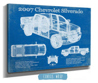 Cutler West Chevrolet Collection 2007 Chevrolet Silverado 1500 Vintage Blueprint Auto Print