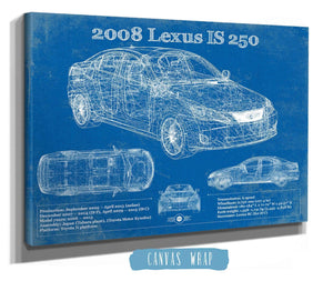 Cutler West 2008 Lexus Is 250 Vintage Blueprint Auto Print