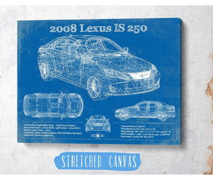 Cutler West 2008 Lexus Is 250 Vintage Blueprint Auto Print