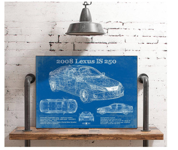 Cutler West 2008 Lexus Is 250 Vintage Blueprint Auto Print