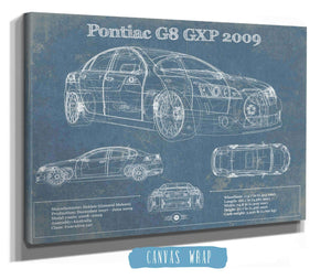 Cutler West 2009 Pontiac G8 GXP Blueprint Vintage Auto Print