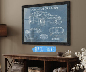 Cutler West 2009 Pontiac G8 GXP Blueprint Vintage Auto Print
