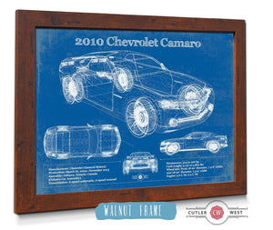Cutler West 2010 Chevrolet Camaro Vintage Blueprint Auto Print