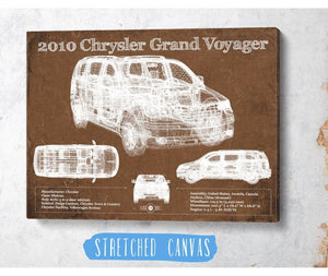 Cutler West 2010 Chrysler Grand Voyager Vintage Blueprint Auto Print