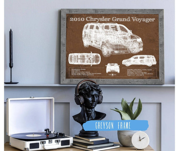 Cutler West 2010 Chrysler Grand Voyager Vintage Blueprint Auto Print