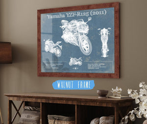 Cutler West 2011 Yamaha SR125 Blueprint Motorcycle Patent Print
