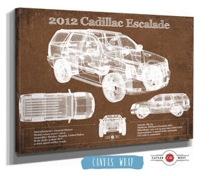 Cutler West 2012 Cadillac Escalade Blueprint Vintage Auto Print