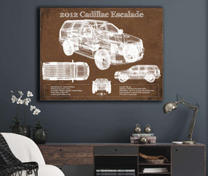Cutler West 2012 Cadillac Escalade Blueprint Vintage Auto Print