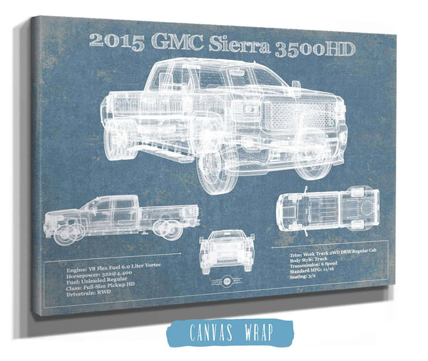 Cutler West 2015 GMC Sierra 3500HD Vintage Blueprint Auto Print