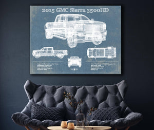 Cutler West 2015 GMC Sierra 3500HD Vintage Blueprint Auto Print