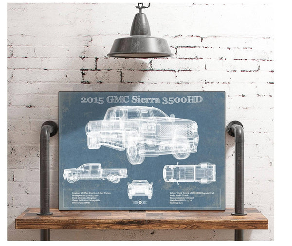 Cutler West 2015 GMC Sierra 3500HD Vintage Blueprint Auto Print