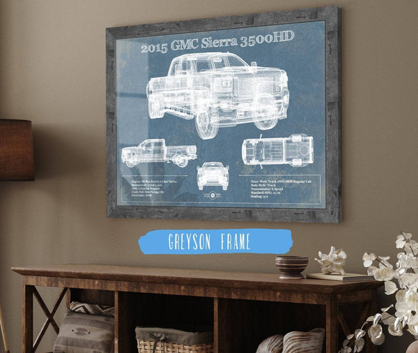 Cutler West 2015 GMC Sierra 3500HD Vintage Blueprint Auto Print
