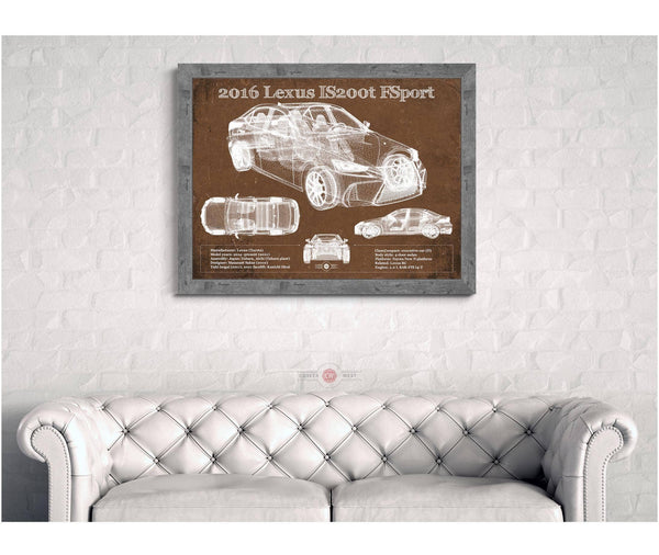Cutler West 2016 Lexus IS (XE30) 200t F Sport (2017) Blueprint Auto Print