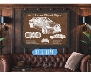 Cutler West 2016 Lexus IS (XE30) 200t F Sport (2017) Blueprint Auto Print