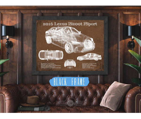 Cutler West 2016 Lexus IS (XE30) 200t F Sport (2017) Blueprint Auto Print