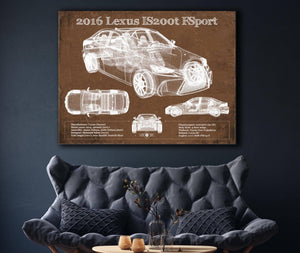 Cutler West 2016 Lexus IS (XE30) 200t F Sport (2017) Blueprint Auto Print