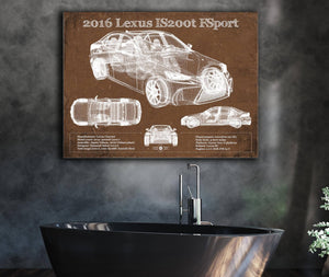 Cutler West 2016 Lexus IS (XE30) 200t F Sport (2017) Blueprint Auto Print