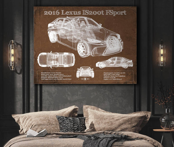 Cutler West 2016 Lexus IS (XE30) 200t F Sport (2017) Blueprint Auto Print