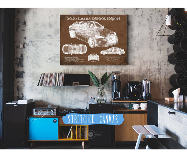 Cutler West 2016 Lexus IS (XE30) 200t F Sport (2017) Blueprint Auto Print