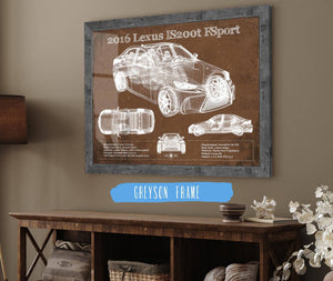 Cutler West 2016 Lexus IS (XE30) 200t F Sport (2017) Blueprint Auto Print