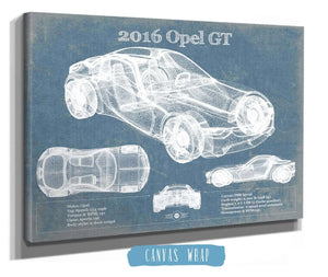 Cutler West 2016 Opel GT Concept Original Vintage Car Print