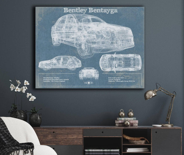 Cutler West 2017 Bentley Bentayga Vintage Car Print