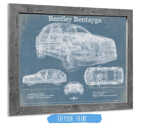 14" x 11" / Greyson Frame Cutler West 2017 Bentley Bentayga Vintage Car Print