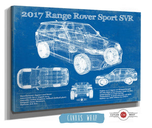 Cutler West 2017 Land Rover Range Rover Sport SVR Vintage Blueprint Auto Print